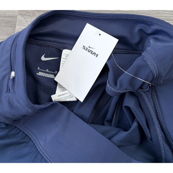Nike Navy Swim Shorts Size M NWT Pocket - Picture 5 of 5